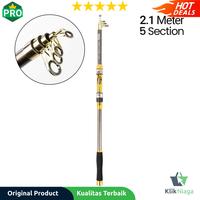 Gambar Joran Pancing Antena Portable Carbon Fiber Rod Klik Niaga - 2.1M/5 dari KLIK NIAGA undefined 1 Tokopedia