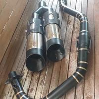 Gambar FY075 Knalpot Original Pavta Dual Silencer Beneli Evo 200 Fullsystem dari Fortune-storee undefined 2 Tokopedia