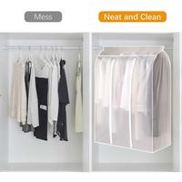 Gambar PLASTIK BAJU GANTUNG COVER SARUNG PELINDUNG PAKAIAN COAT JAS ANTI DEBU - 50x100x120 CM dari Javmall undefined 4 Tokopedia