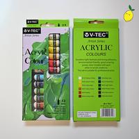 Gambar Acrylic Paint / Cat Akrilik V-Tec Set 6mL x 12 Warna VT612/A dari Lemon Tree Stationery undefined 1 Tokopedia