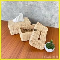Gambar Tempat tisu anyaman rotan rustic / kotak tisu rotan / Box tisu rotan dari NADASTORE HANDMADE undefined 1 Tokopedia