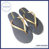 Gambar Sandal Jepit Sun Swallow Tokyo Wanita Perempuan Warna Polos - Golden Black, 10.5 (25.5 cm) dari Sandal.Nusantara undefined 2 Tokopedia
