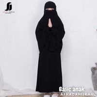Gambar Baju gamis anak perempuan set cadar BASIC hitam terbaru baju dan hijab dari kamaladi397 undefined 1 Tokopedia