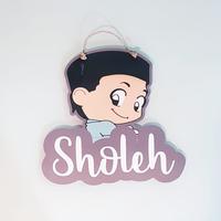 Gambar Custom Nama Anak Walldecor Sholeh Hiasan Pajangan Dekorasi Gantung dari Ilham Daniswara undefined 2 Tokopedia