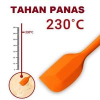 Gambar Spatula Silikon Food Grade Tahan Panas Anti Lengket Pengaduk Adonan dari HanyaBeli Store undefined 3 Tokopedia