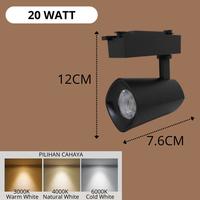 Gambar Lampu Rell Track Led Lampu Sorot Rel Tracklight Spotlight 20w 30w - 20W White Cover, 3000K WarmWhite dari Pelita Mas Elektrik undefined 2 Tokopedia