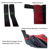 Gambar Kasur Gantung Hammock Double Ayunan Gantung Bahan Parasut Motif Kombin dari Rhea Dafina undefined 2 Tokopedia