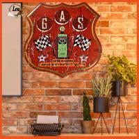 Gambar Vintage Bentuk Perisai GAS Retro Plat Logam Tanda Timah Plakat Poster dari balqislaku store undefined 2 Tokopedia