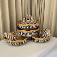 Gambar Bokor Bambu Klasik Warna Hitam Putih Custom Nama - Decocraft bali dari alcario, undefined 1 Tokopedia