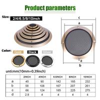 Gambar Tutup Grill Speaker 2" / 4" / 6.5" / 8" / 10" Inch Ram Cover Speaker - 2inch, Gold dari IDT4 undefined 3 Tokopedia