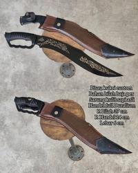 Gambar KUKRI SURVIVAL HUNTING BLACK CUSTOM dari GOLOL KATANA INDONESIA undefined 2 Tokopedia