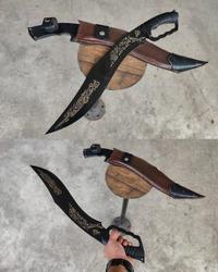Gambar KUKRI SURVIVAL HUNTING BLACK CUSTOM dari GOLOL KATANA INDONESIA undefined 3 Tokopedia