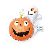 Gambar Balon Halloween Funny Pumpkin and Ghost | Halloween Balloon dari Pandora Ideas East undefined 1 Tokopedia