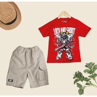 Gambar Setelan Cyborg Celana Pendek Kaos Anak Cowok Laki Laki Remaja 6-14th - Cream, 8 dari Ikhmeers collection undefined 5 Tokopedia