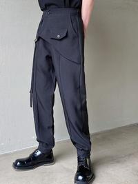 Gambar Shc SYUHGFA Men Clothing Cargo Pants 2023 Spring Autumn New Blac dari Soulhum Co undefined 3 Tokopedia