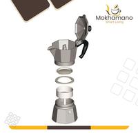 Gambar Bialetti Moka Express Moka Pot Coffee Maker 6 Cup dari Ghabi shop undefined 5 Tokopedia