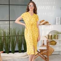 Gambar Terkini Beatrice Clothing Ruth Dress - Rayon Wanita Yellow Floral dari andzy store undefined 2 Tokopedia