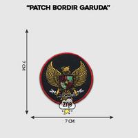 Gambar PATCH GARUDA EMBLEM PATCH BORDIR TEMPELAN JAHIT GLOSIR PATCH BANDUNG - MERAH PUTIH dari ZINBONS DENIM undefined 4 Tokopedia