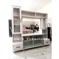 Gambar Bufet Meja Lemari TV/ Divider/ Penyekat Ruangan Mebel Furniture dari alby variasi undefined 1 Tokopedia
