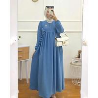 Gambar Dress Alicia GAMIS Jumbo Size M - XXL kekinian - Hitam, XXL dari RUMAH ATASAN BDG21 undefined 1 Tokopedia