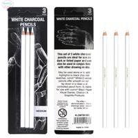 Gambar RVPCL Office Supplies 3pcs White Charcoal Pencils for Sketch Carbon dari Rins ol shop undefined 4 Tokopedia