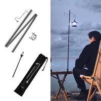 Gambar Hanging Lamp Holder - Tiang Gantungan Lampu Lipat Tenda Camping - Lampu dari Toko Plus ID undefined 3 Tokopedia