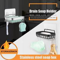 Gambar Clever Kotak Sabun Dengan Kait Aksesoris Dapur Kamar Mandi Soap Tray dari Mone Queen undefined 4 Tokopedia
