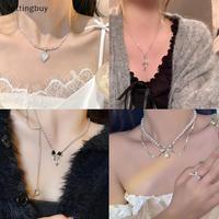 Gambar Aksesori Fashion Silang Y2K, Perhiasan Estetika Rantai Leher Dingin dari arthur-hon undefined 5 Tokopedia