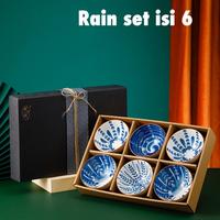 Gambar Ready Japanese Bowl set isi 6 hampers souvenir mangkok gaya jepang - Sakura Blue dari Sam InotJKT undefined 4 Tokopedia
