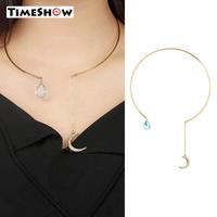 Gambar Wanita Liontin Bulan Kalung Kalung Wanita Biru Waterdrop Kalung Leher dari Liliolshop88 undefined 1 Tokopedia