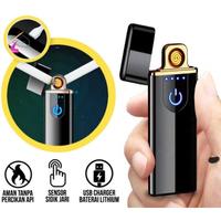 Gambar Korek Api ELEKTRIK Fingerprint Touch Screen Electric Lighter Slim dari arnia-a undefined 1 Tokopedia