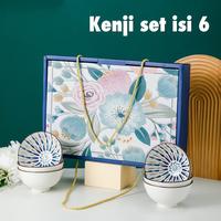 Gambar Ready Japanese Bowl set isi 6 hampers souvenir mangkok gaya jepang - Sakura Blue dari Sam InotJKT undefined 2 Tokopedia