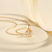 Gambar Y039 Kalung Kupu Titanium Wanita Anti Karat Emas Berlian Perhiasan - Y039 dari LanmeJewelry undefined 2 Tokopedia