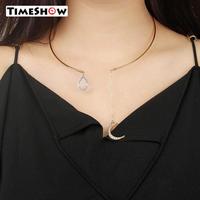Gambar Wanita Liontin Bulan Kalung Kalung Wanita Biru Waterdrop Kalung Leher dari Liliolshop88 undefined 3 Tokopedia