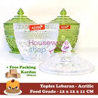 Gambar Tempat Makanan Kue Permen / Crystal Jar / Toples Kristal Shafa - Putih dari abestore008 undefined 1 Tokopedia