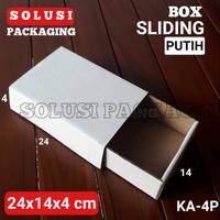 Gambar KARDUS SLIDING 24X14X4 PUTIH 10 PCS-KARDUS HP KOTAK KADO KARDUS SEPATU dari KRIBOKMART undefined 1 Tokopedia
