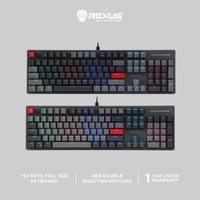 Gambar Rexus Keyboard Gaming Heroic KX5 Full Size RGB Led - Black Grey, Red Switch dari onlineretailstore undefined 1 Tokopedia