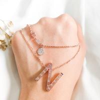 Gambar kalung huruf n elegant kalung inisial kalung carendelano rose gold dari maryam6 undefined 2 Tokopedia