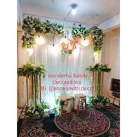 Gambar Dekorasi Lamaran Akad Nikah Simple 2 Meter Nuansa Putih dari felly37 undefined 5 Tokopedia