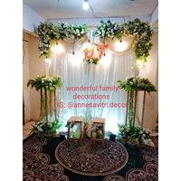 Gambar Dekorasi Lamaran Akad Nikah Simple 2 Meter Nuansa Putih dari felly37 undefined 2 Tokopedia