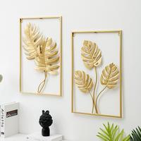 Gambar WallDecor Hiasan Pajangan Dinding Frame Metal Gold EMAS Daun - 1 dari sintafatma toko undefined 3 Tokopedia
