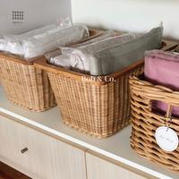 Gambar Keranjang Rotan Storage Box Multifungsi Penyimpanan Organizer Basket dari maya-a undefined 3 Tokopedia