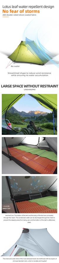 Gambar JTSHOP 3F UL GEAR Lanshan 2 Pro 2 Person 3-4 Season Outdoor dari JANITERA SHOP undefined 5 Tokopedia