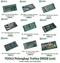 Gambar TOOLSKIT TRAY SET DRAWER - 161PCS 7DRAWER TROLLEY SET 09928 SATA Best dari INDO MECHANIC undefined 2 Tokopedia