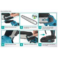 Gambar Dagmara Y0166 Mini Chainsaw6 Inch Portable Electric Chainsaw Diskon dari khaira store0 undefined 4 Tokopedia