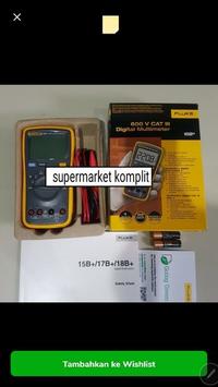 Gambar digital multimeter multitester digital fluke 15B plus Stok Terbatas dari SDERIP_MART undefined 1 Tokopedia