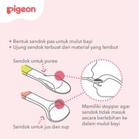 Gambar Pigeon Feeding Spoon Set isi 2 Sendok Makan Bayi P1272 dari FAICHA STORE undefined 3 Tokopedia