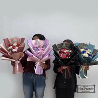 Gambar HER.FLORIST 8PCS Premium Soap and Dried Flower Bouquet Buket Bunga S dari Adeline Inayah undefined 3 Tokopedia