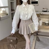 Gambar CHILKITKA LOOKS FASHION / Ella Ruffle Shirt // udcc413 - White, S dari Chilkitka Looks undefined 4 Tokopedia