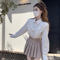 Gambar CHILKITKA LOOKS FASHION / Ella Ruffle Shirt // udcc413 - White, S dari Chilkitka Looks undefined 3 Tokopedia